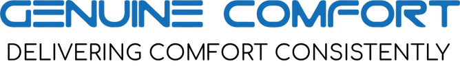 A black and blue logo for the company